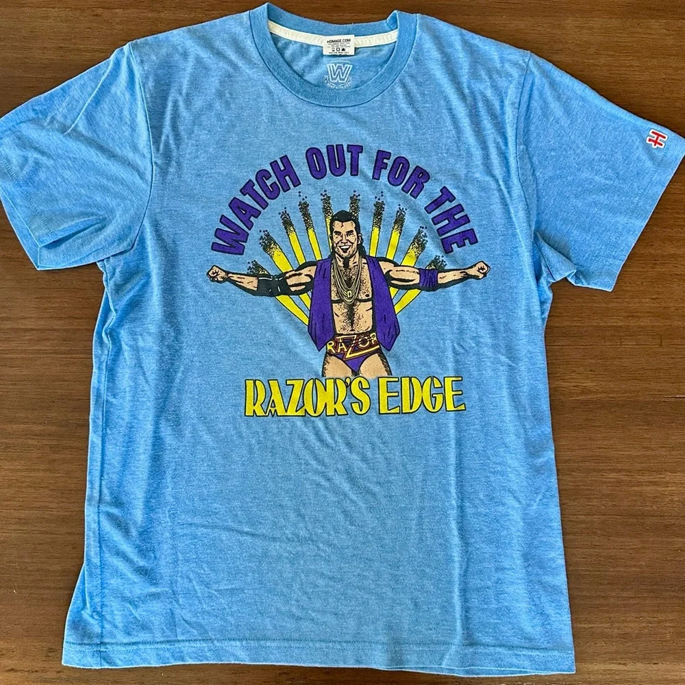 HOMAGE WWF/WWE Razor Ramon T-Shirt - Picture 1 of 7